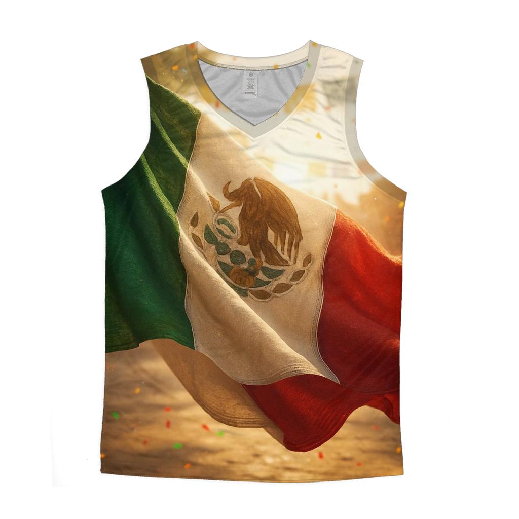 Mexico Fiesta Fabric Dance stylish racerback tanks
