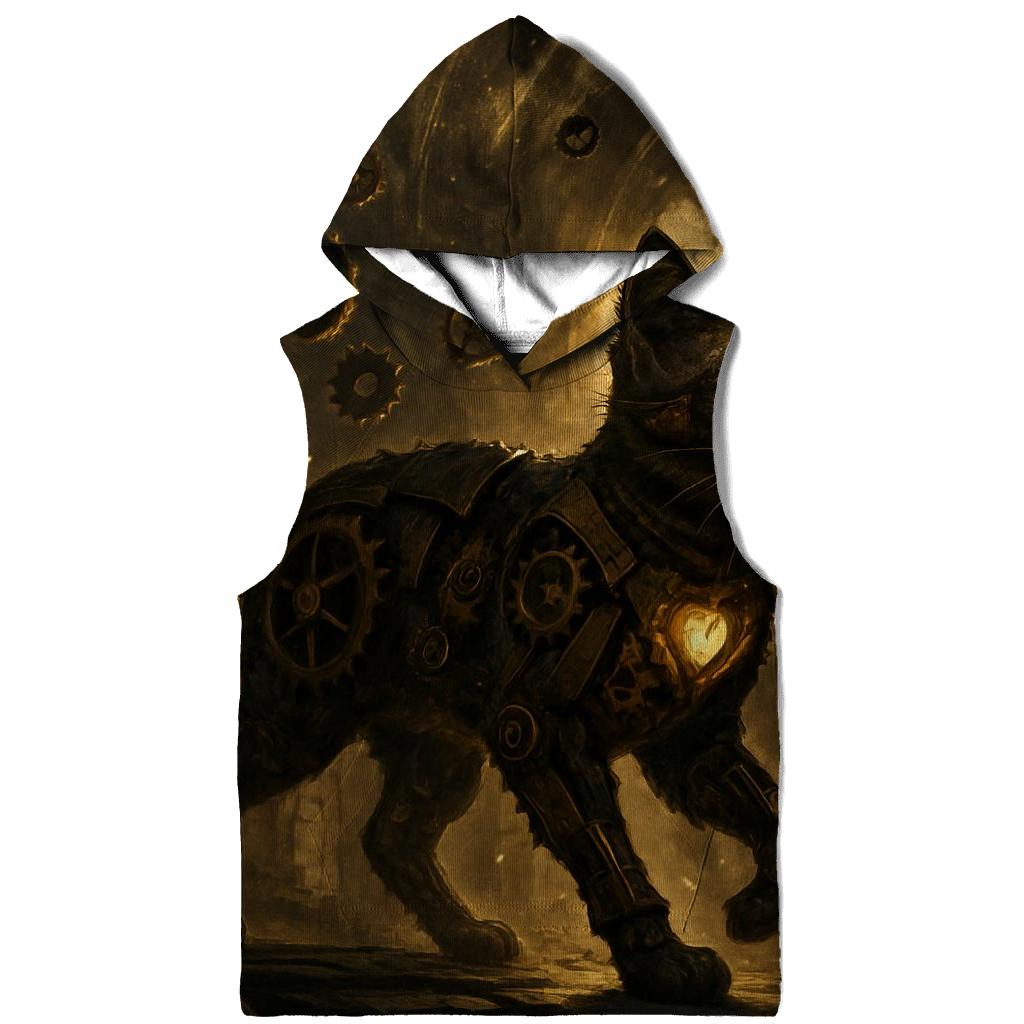 Clockwork Explorer Mechanical Cat hoodies fashion