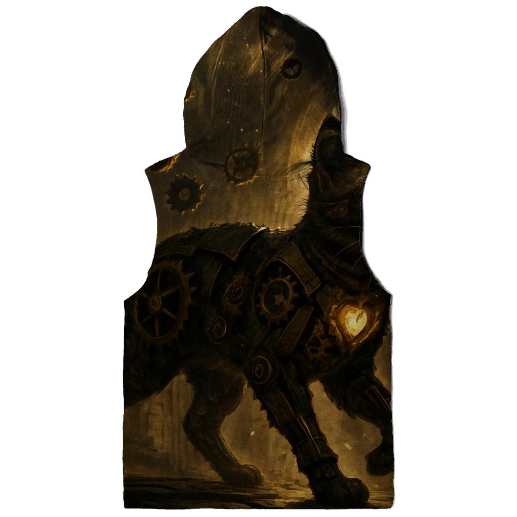 Clockwork Explorer Mechanical Cat hoodies fashion