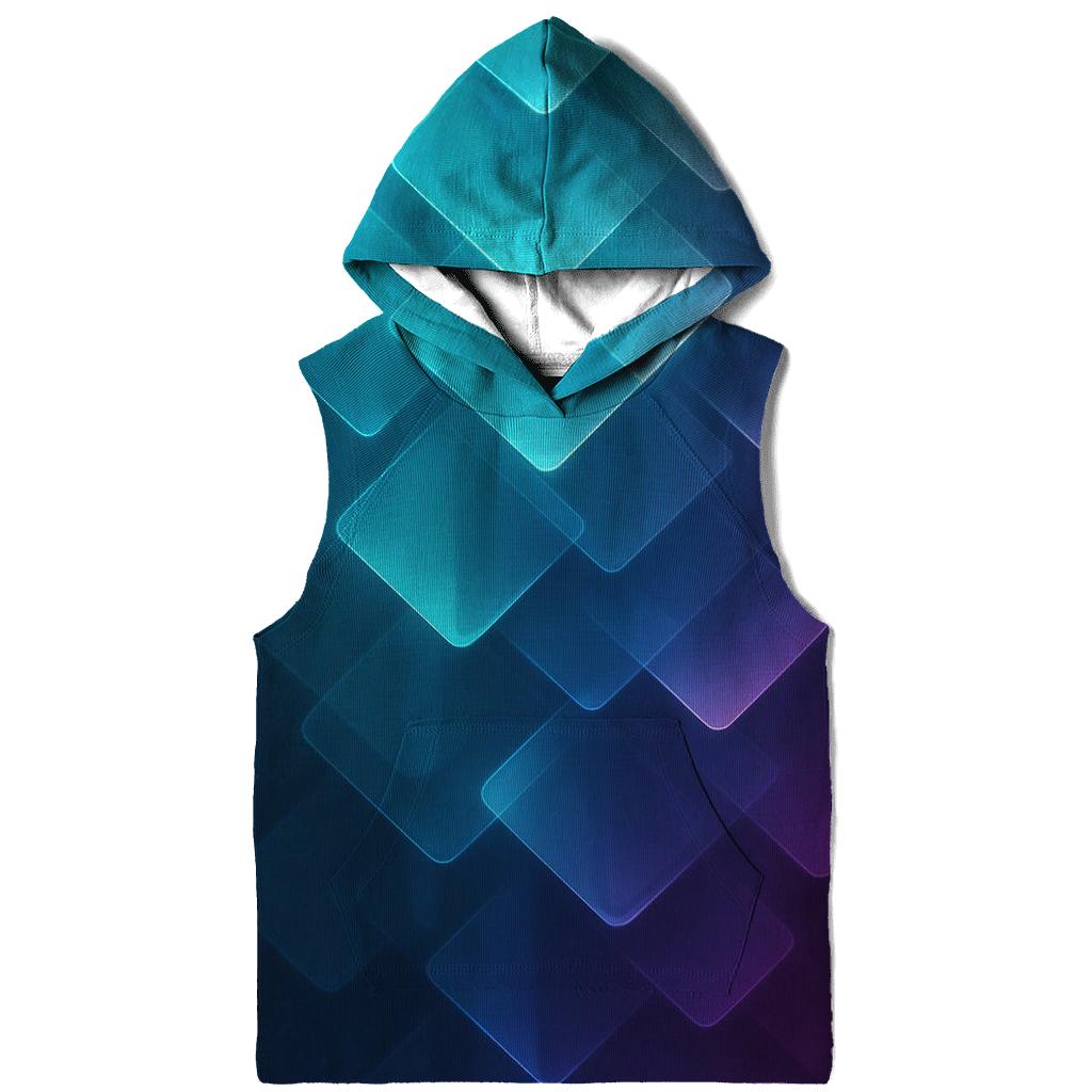 Chromatic Geo Cascade graphic hoodies