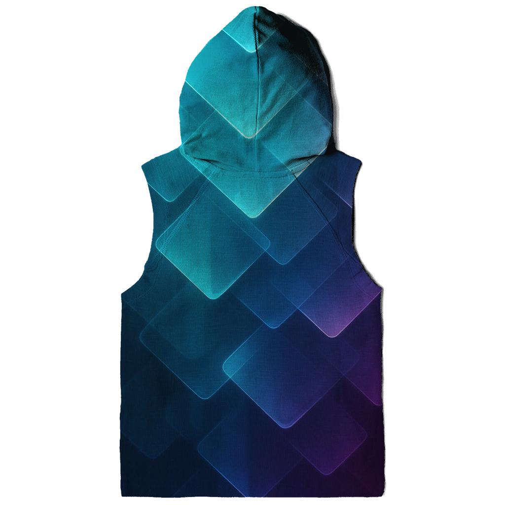 Chromatic Geo Cascade graphic hoodies