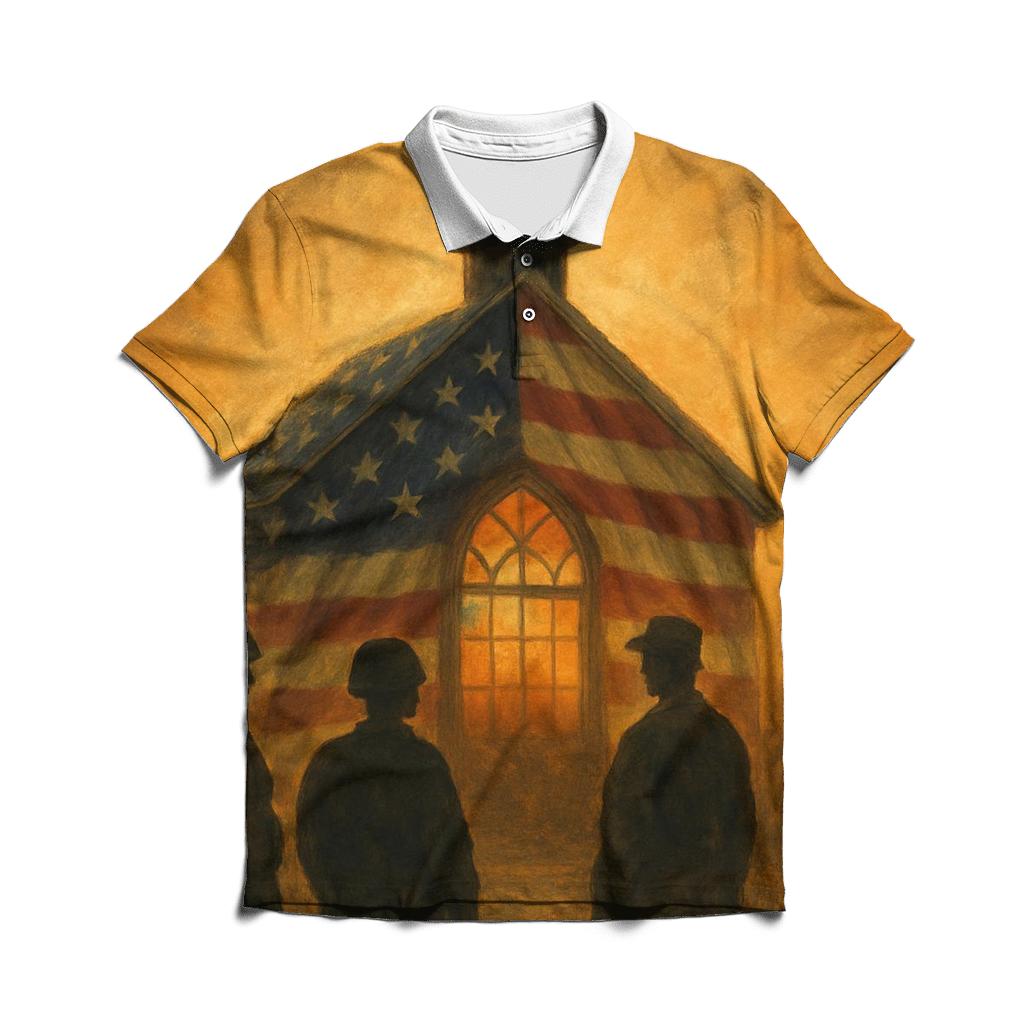 Guardian Chapel Flag custom polo shirts