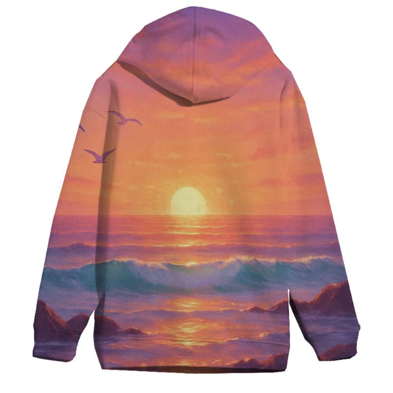 Coral Tide Horizon lightweight hoodies