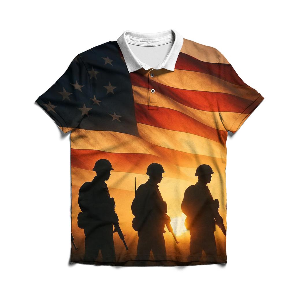 Veteran Silhouette Horizon casual sports polo shirts