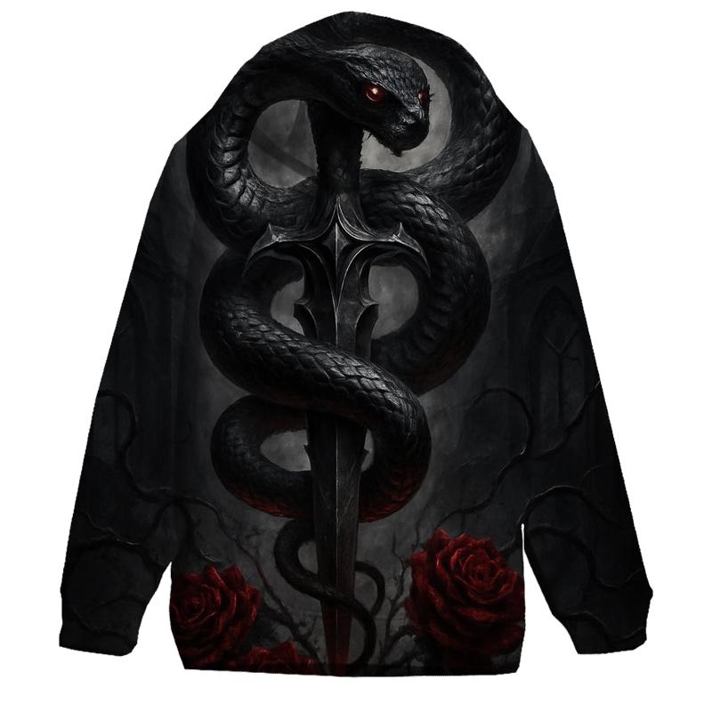 Serpent Dagger Of The Black Chapel embroidered hoodies