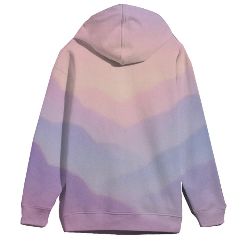 Pastel Mist Mountains hoodie styles