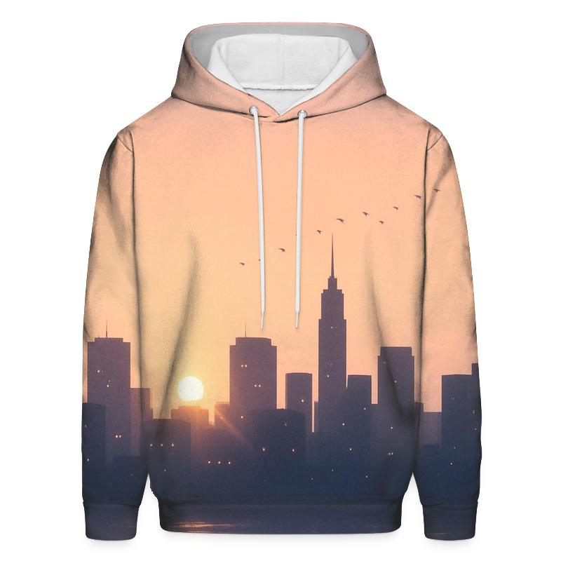 Lavender City Lullaby graphic hoodies