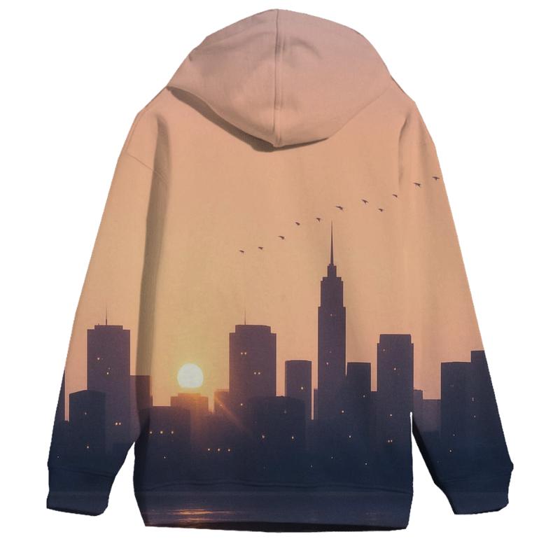 Lavender City Lullaby graphic hoodies