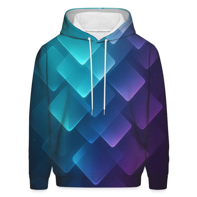 Chromatic Geo Cascade hoodies fashion