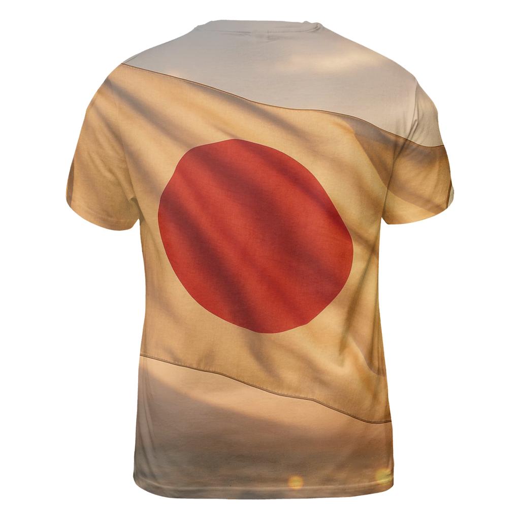 Japan Rising Fabric trendy printed shirt styles