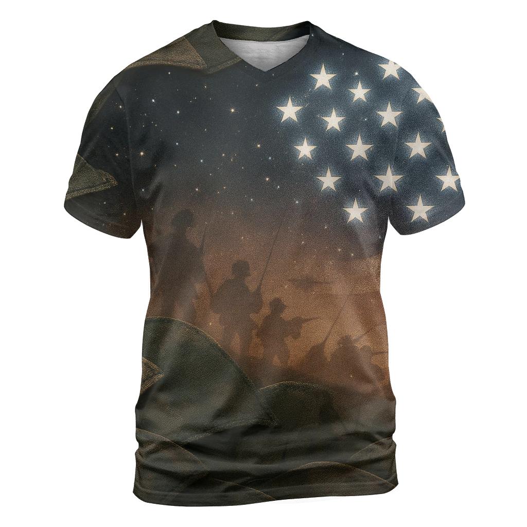 Camouflage Constellation statement graphic shirts