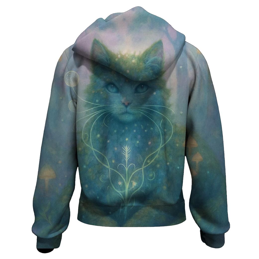 Dreamweaver Forest Spirit Cat hoodie styles