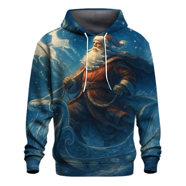 Galactic Sleigh Conductor printed hoodies