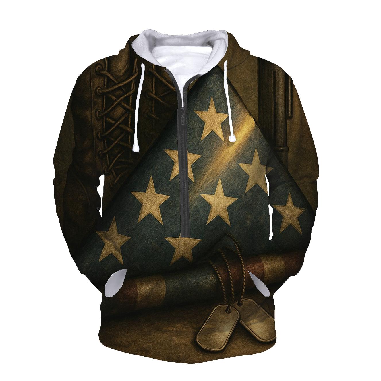 Folded Honor Still Life zip-up hoodies