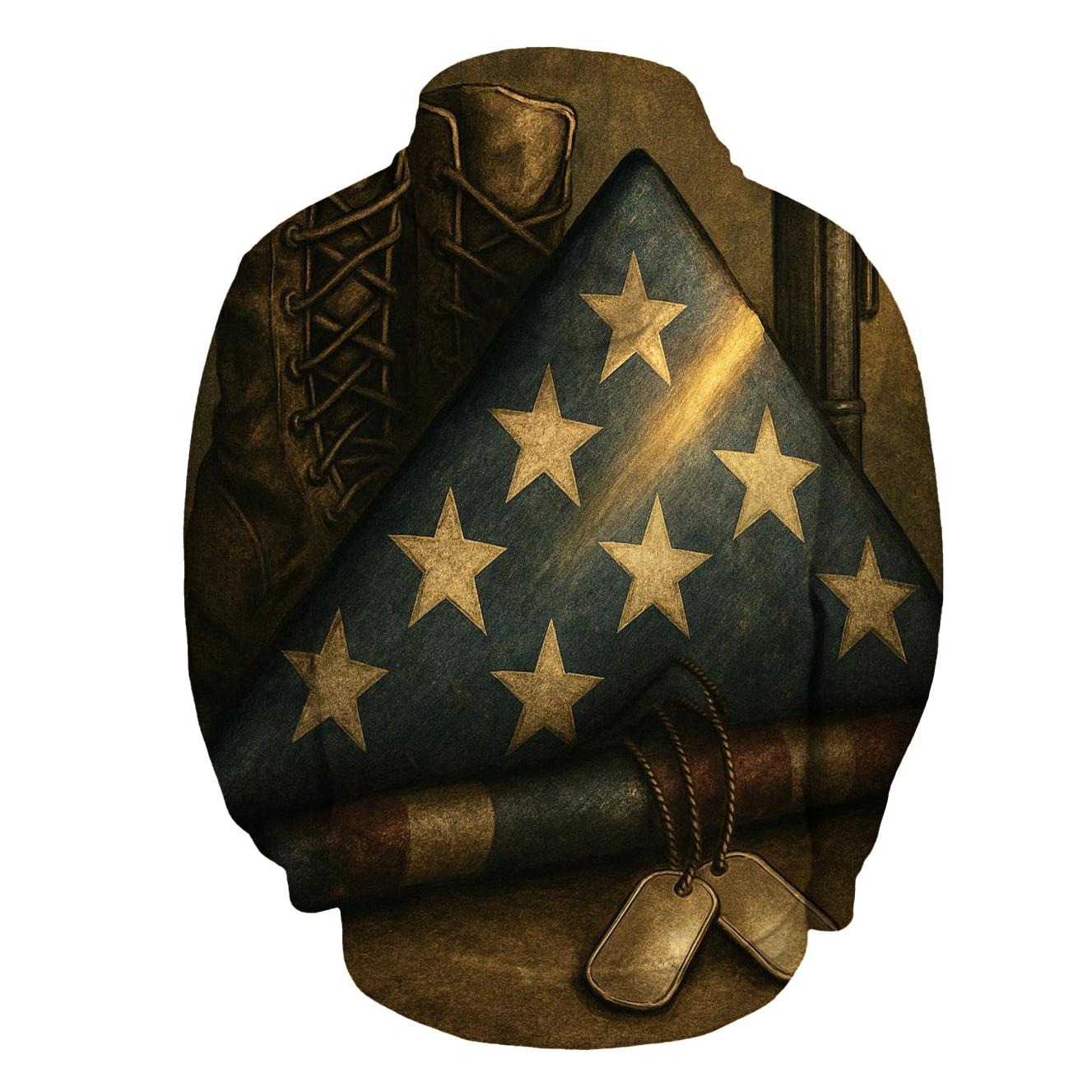 Folded Honor Still Life zip-up hoodies