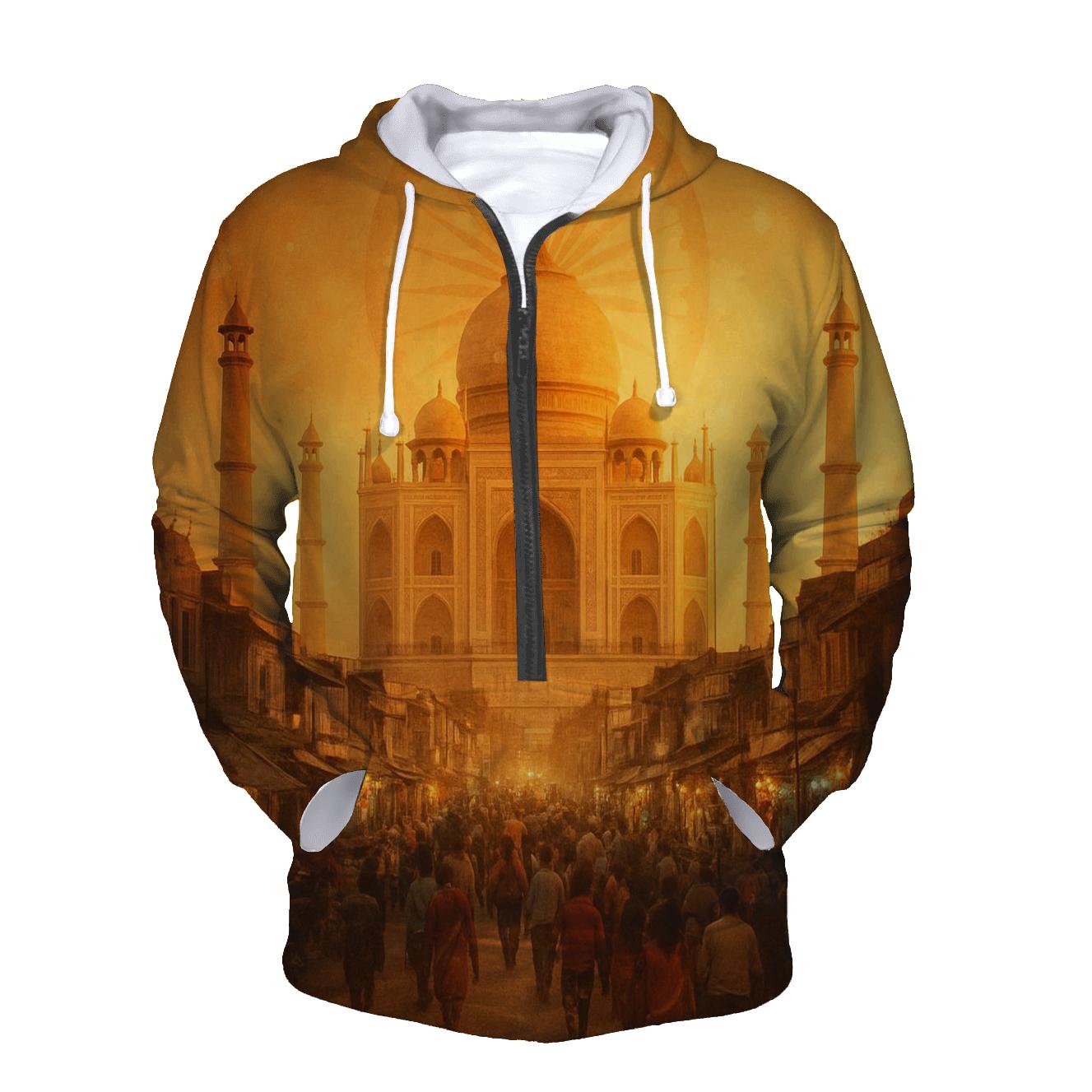India Double Exposure hoodies fashion