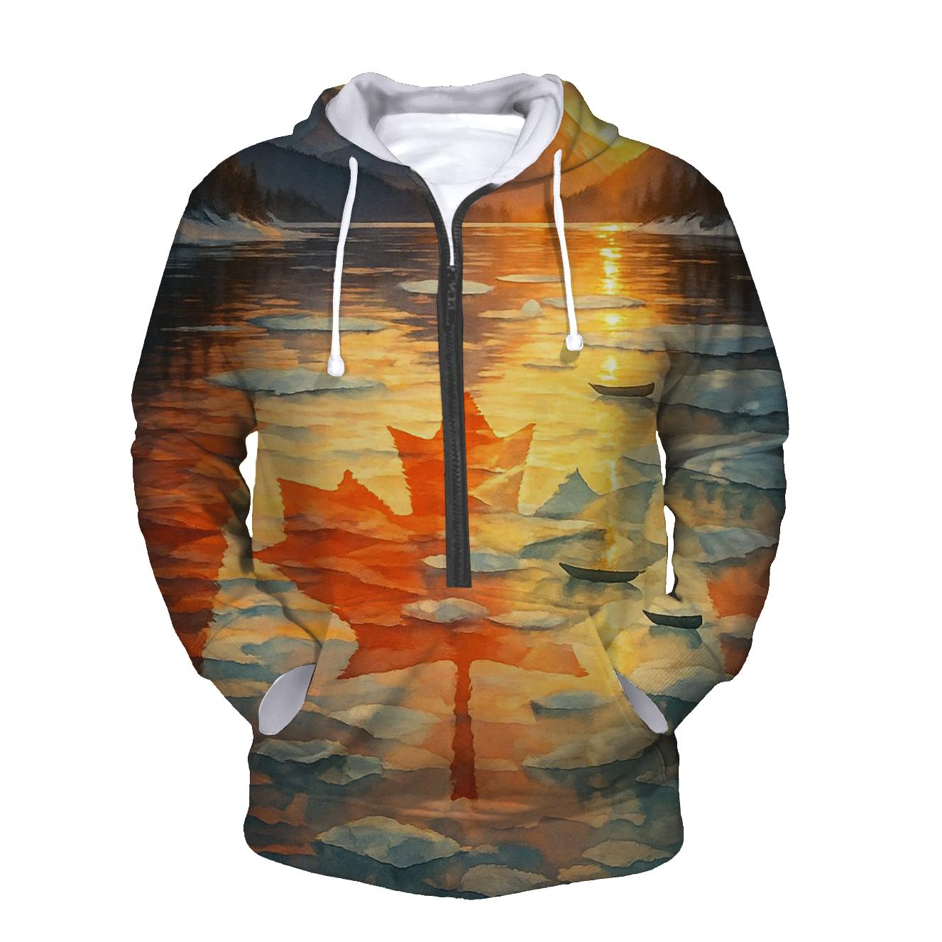 Canada Maple Reflection zip-up hoodies