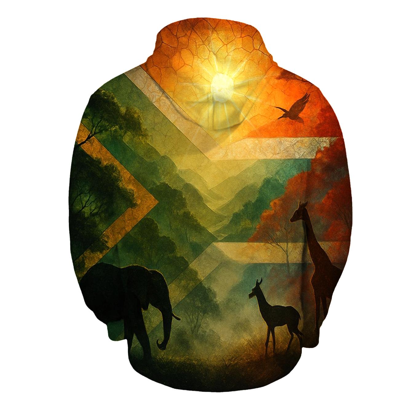 South Africa Mosaic Forest designer hoodies