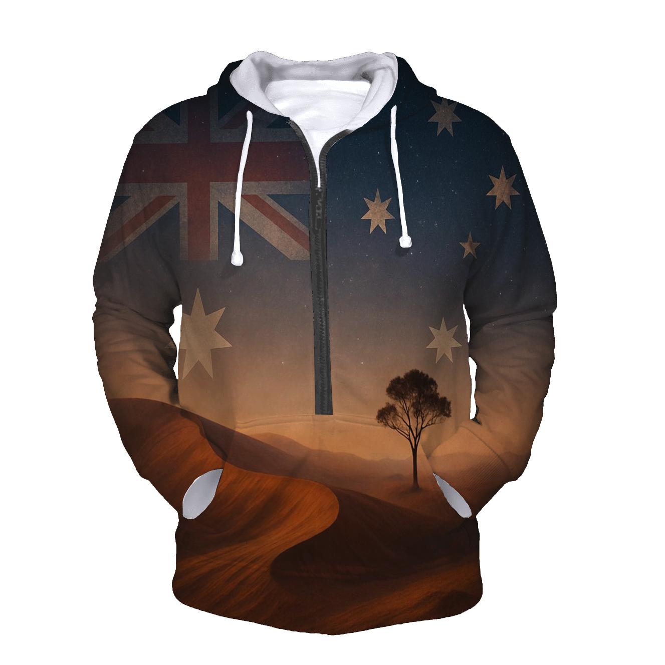 Australia Outback Gradient heavyweight hoodies