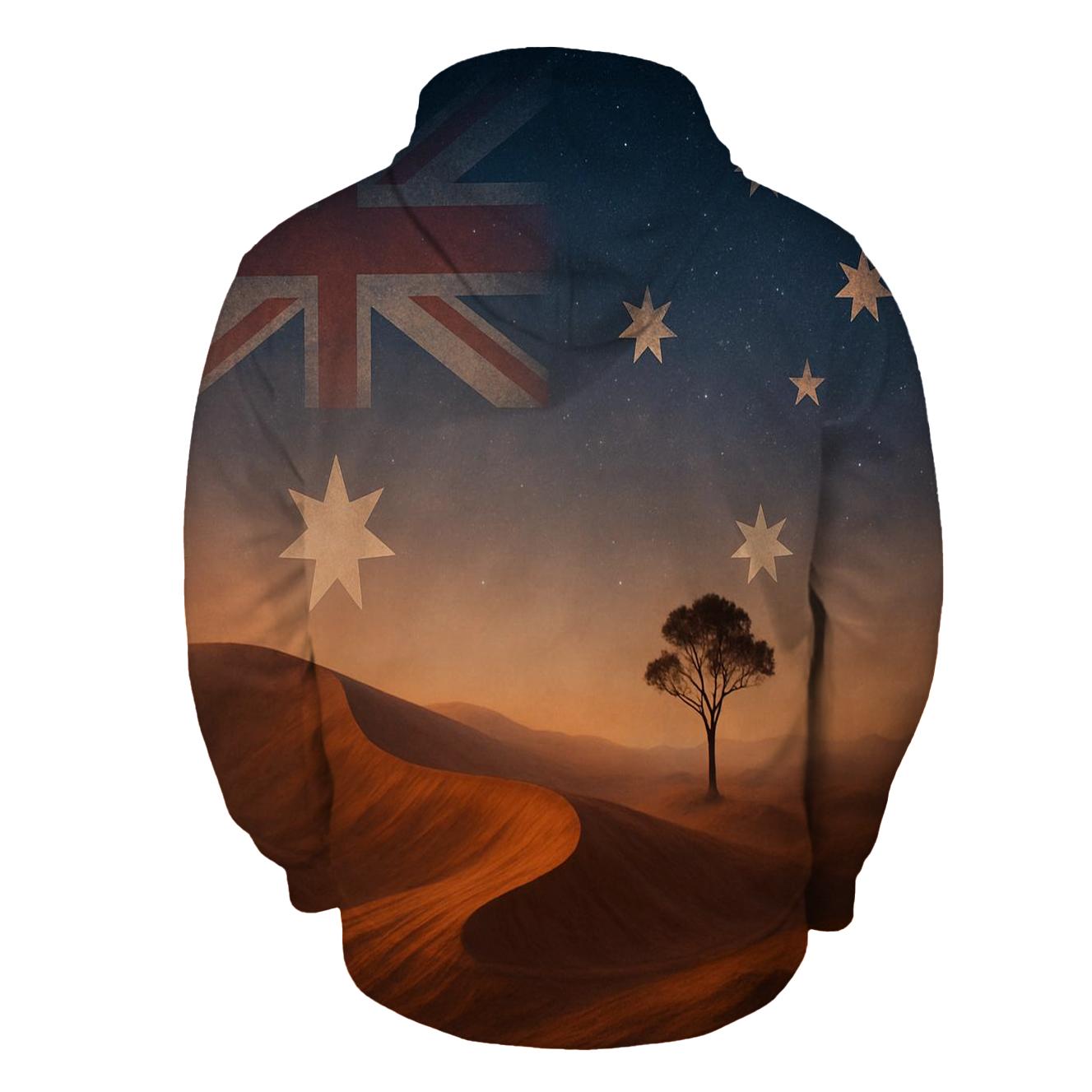 Australia Outback Gradient heavyweight hoodies