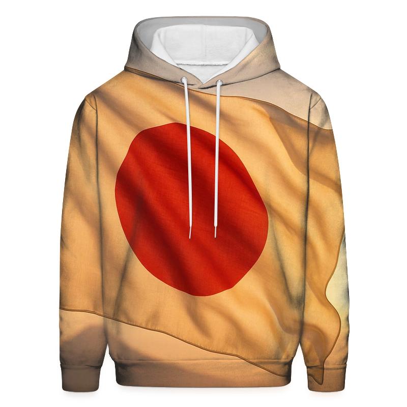 Japan Rising Fabric pullover hoodies