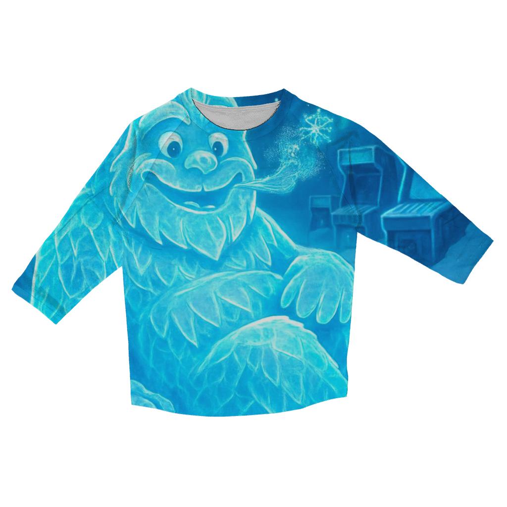 Frosted Neon Yeti designer 3/4 sleeve blouses