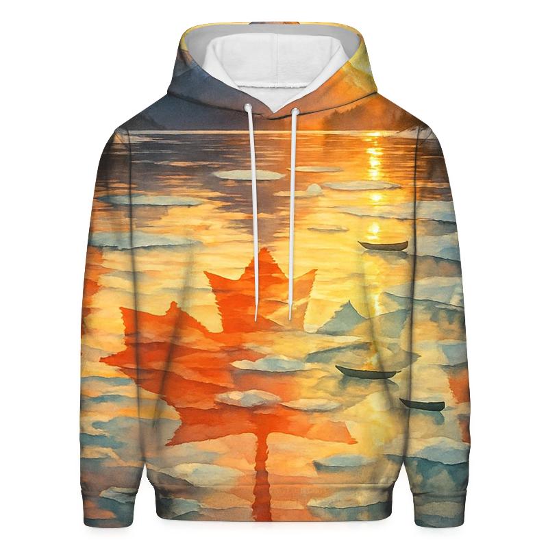 Canada Maple Reflection hoodie styles