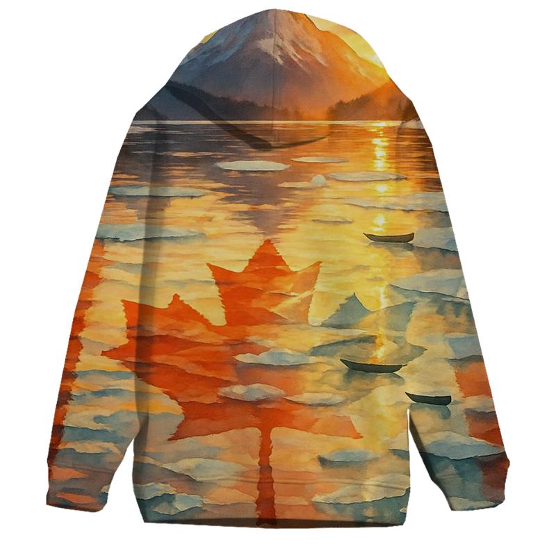 Canada Maple Reflection hoodie styles