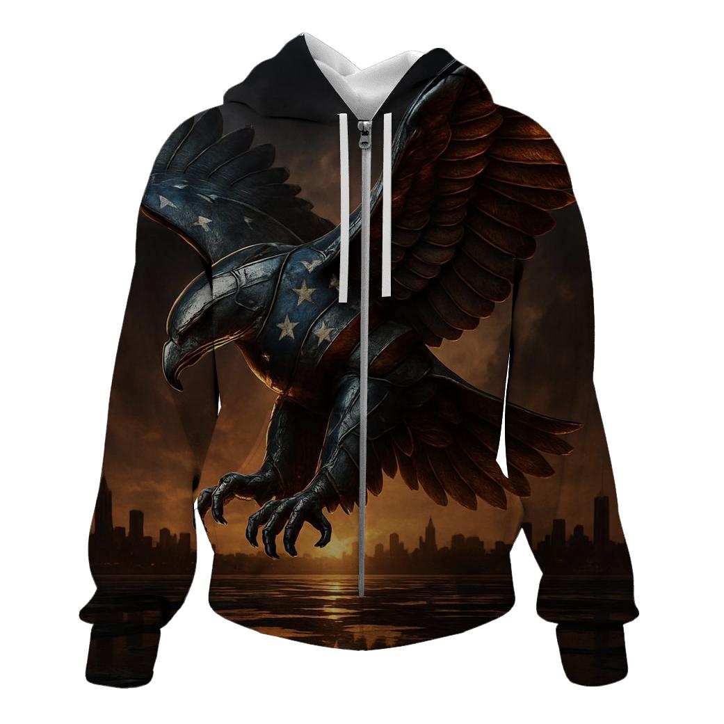 United States Metallic Eagle lightweight hoodies