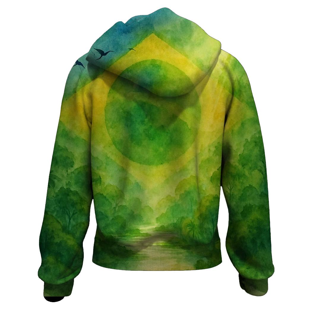Brazilian Amazon Watercolor hoodie designs