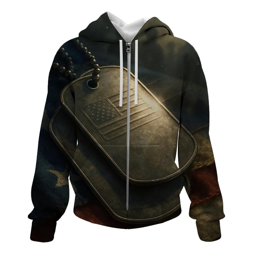 Dog Tags In Sunlight hoodie trends