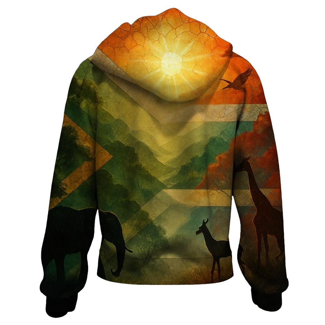 South Africa Mosaic Forest hoodies fashion