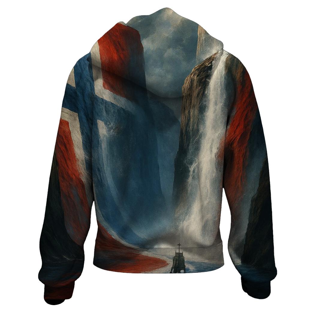 Norway Fjord Surreal premium hoodies