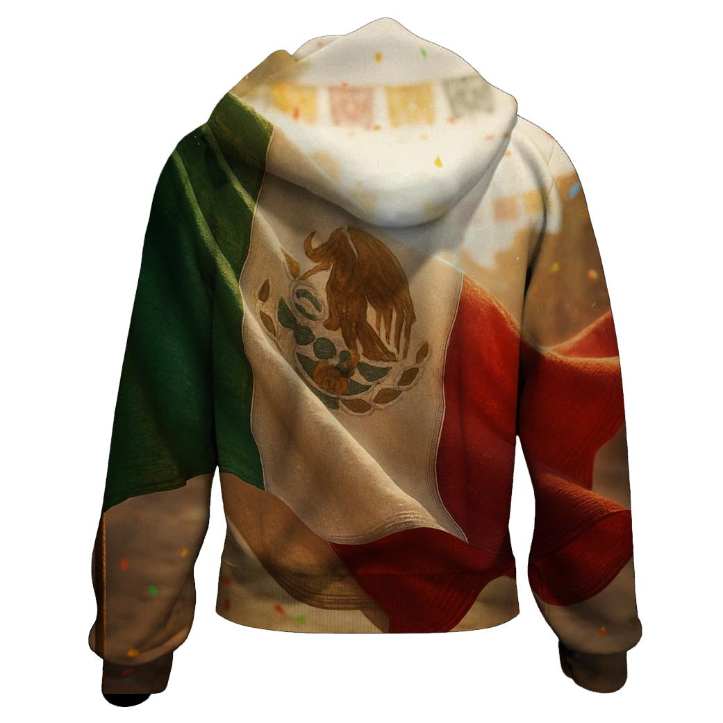 Mexico Fiesta Fabric Dance embroidered hoodies