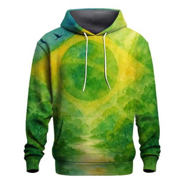 Brazilian Amazon Watercolor heavyweight hoodies