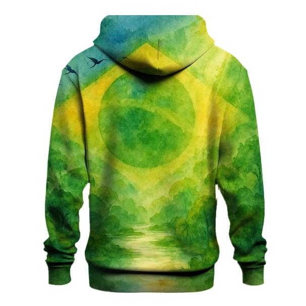 Brazilian Amazon Watercolor heavyweight hoodies
