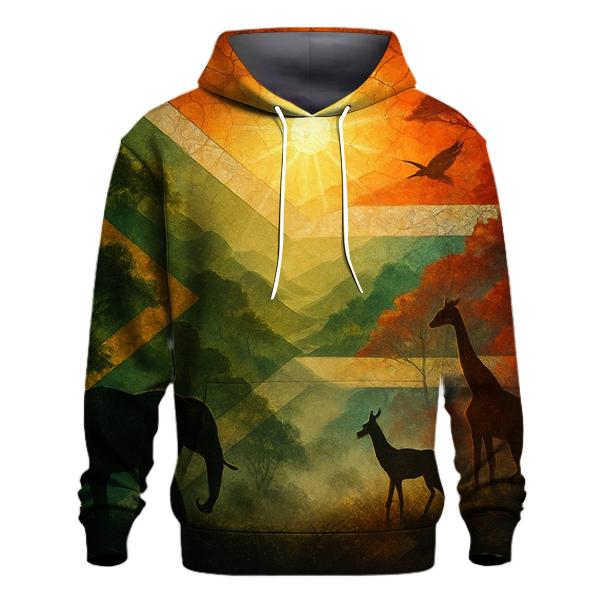 South Africa Mosaic Forest premium hoodies
