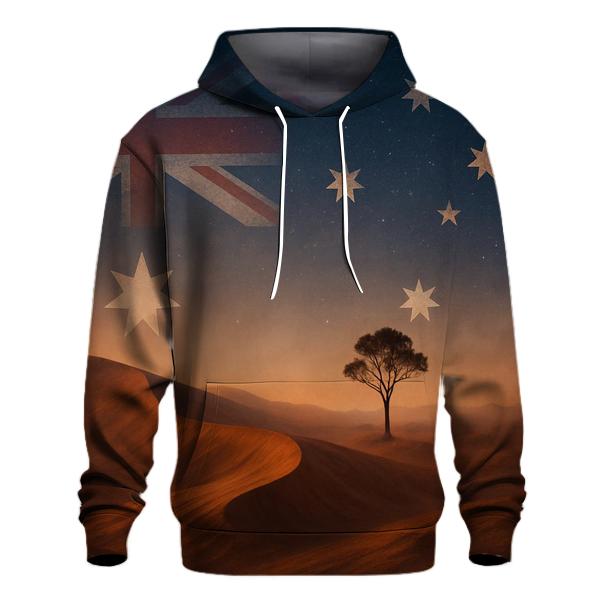 Australia Outback Gradient graphic hoodies