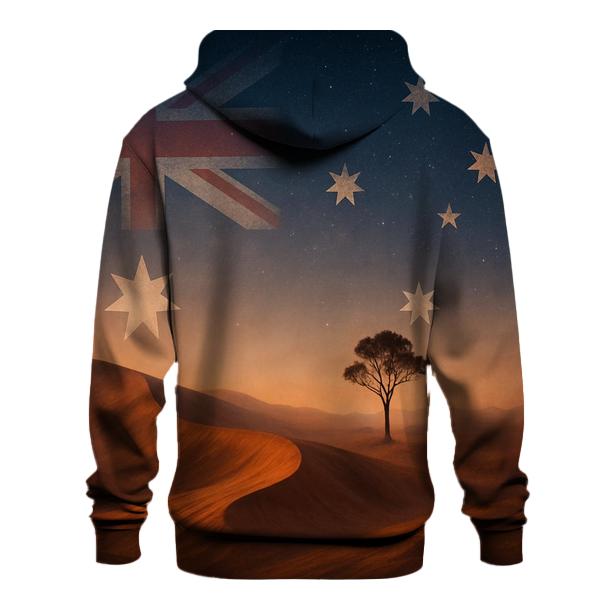 Australia Outback Gradient graphic hoodies