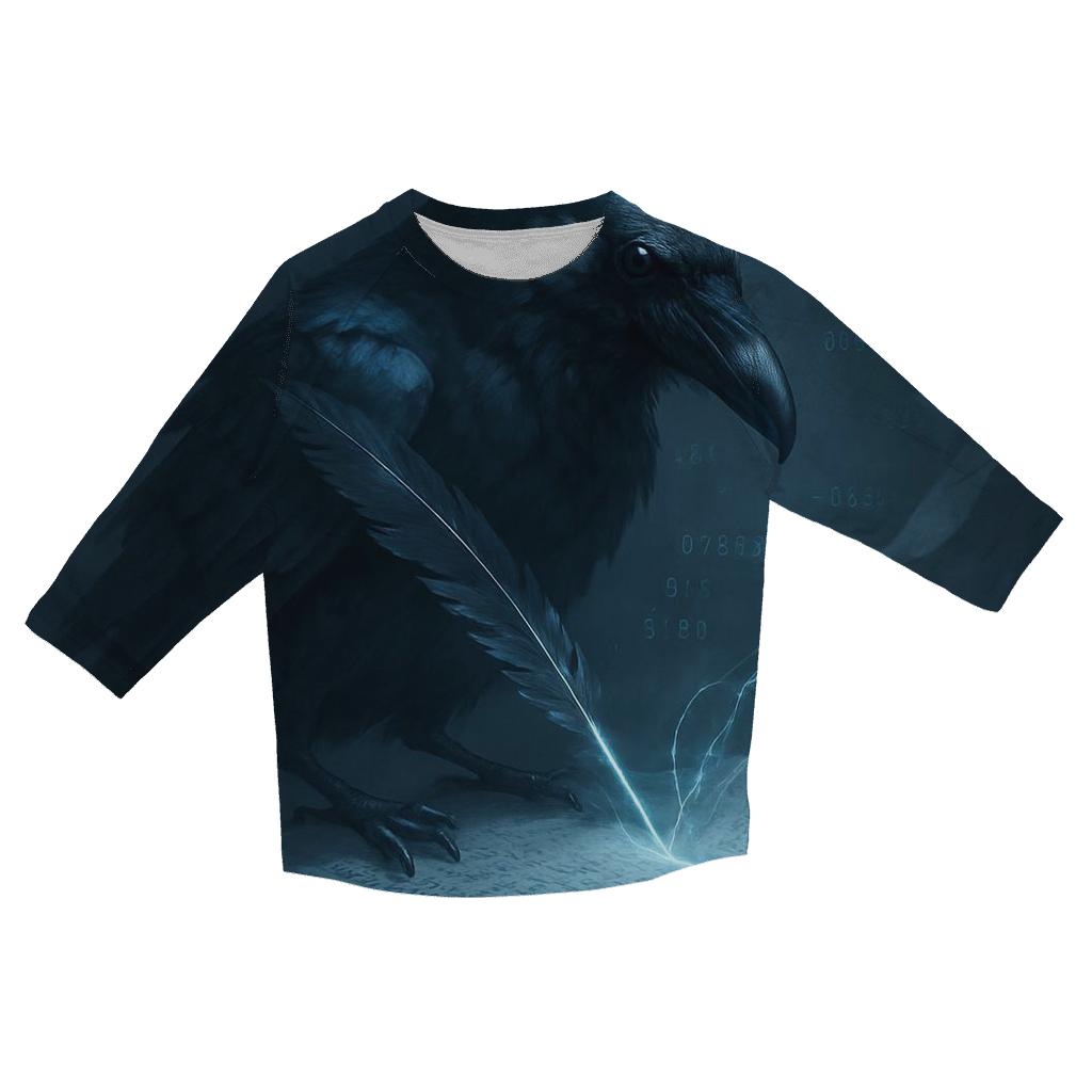 Crystal Ledger Raven cotton quarter sleeve shirts