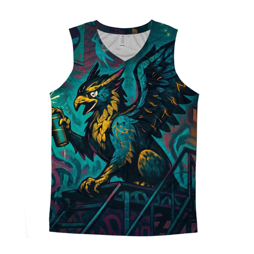 Graffiti Alley Griffin graphic print tank tops