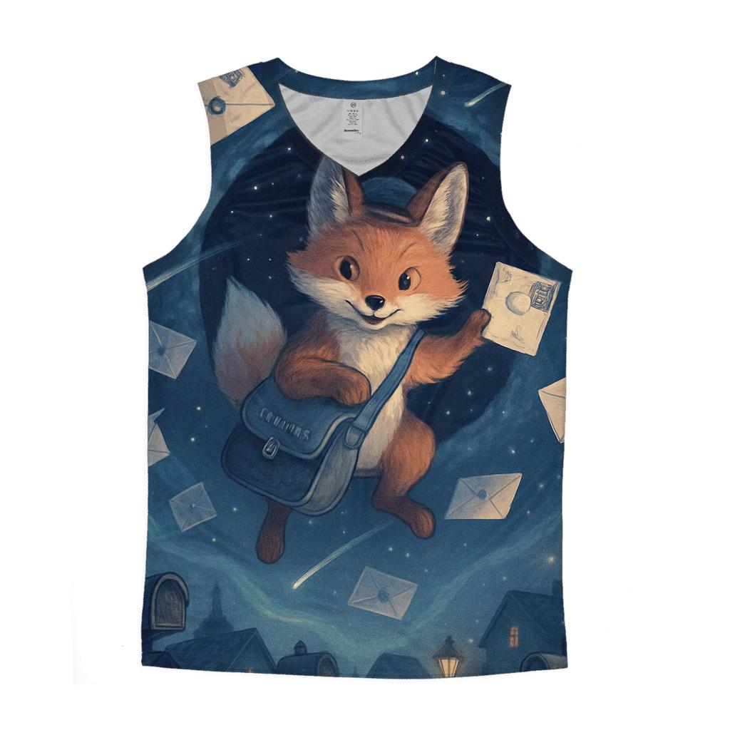 Stellar Postcard Foxhole graphic print tank tops