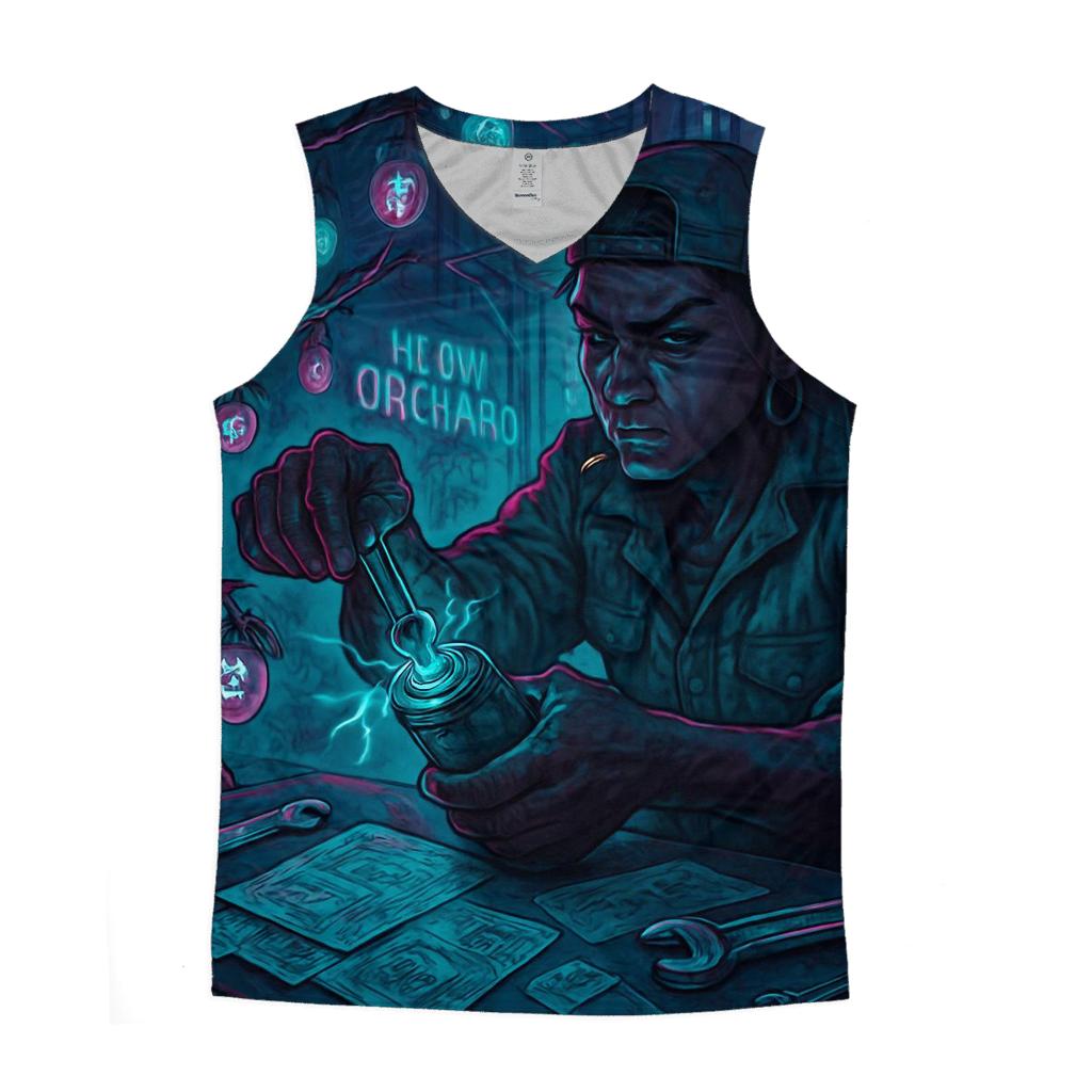 Neon Orchard Mechanic stylish racerback tanks