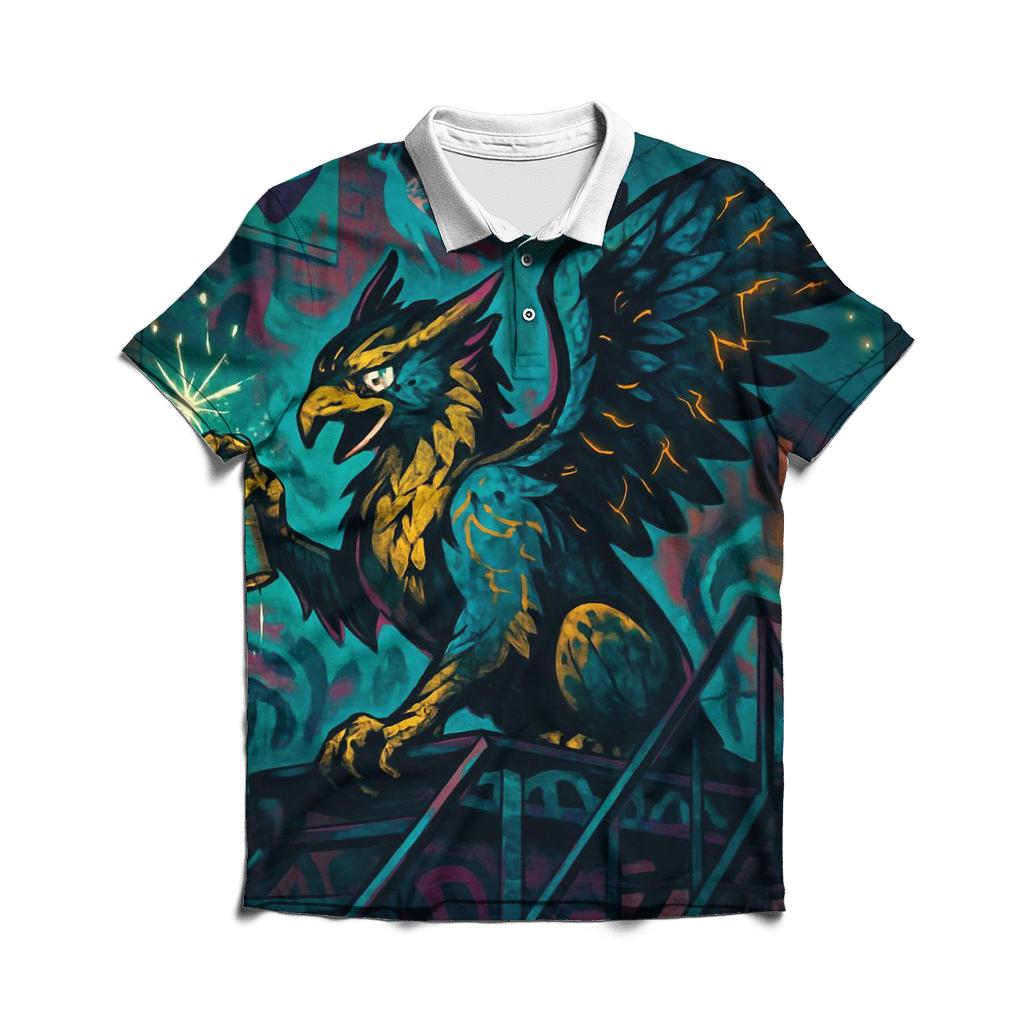 Graffiti Alley Griffin stylish collar polo tees