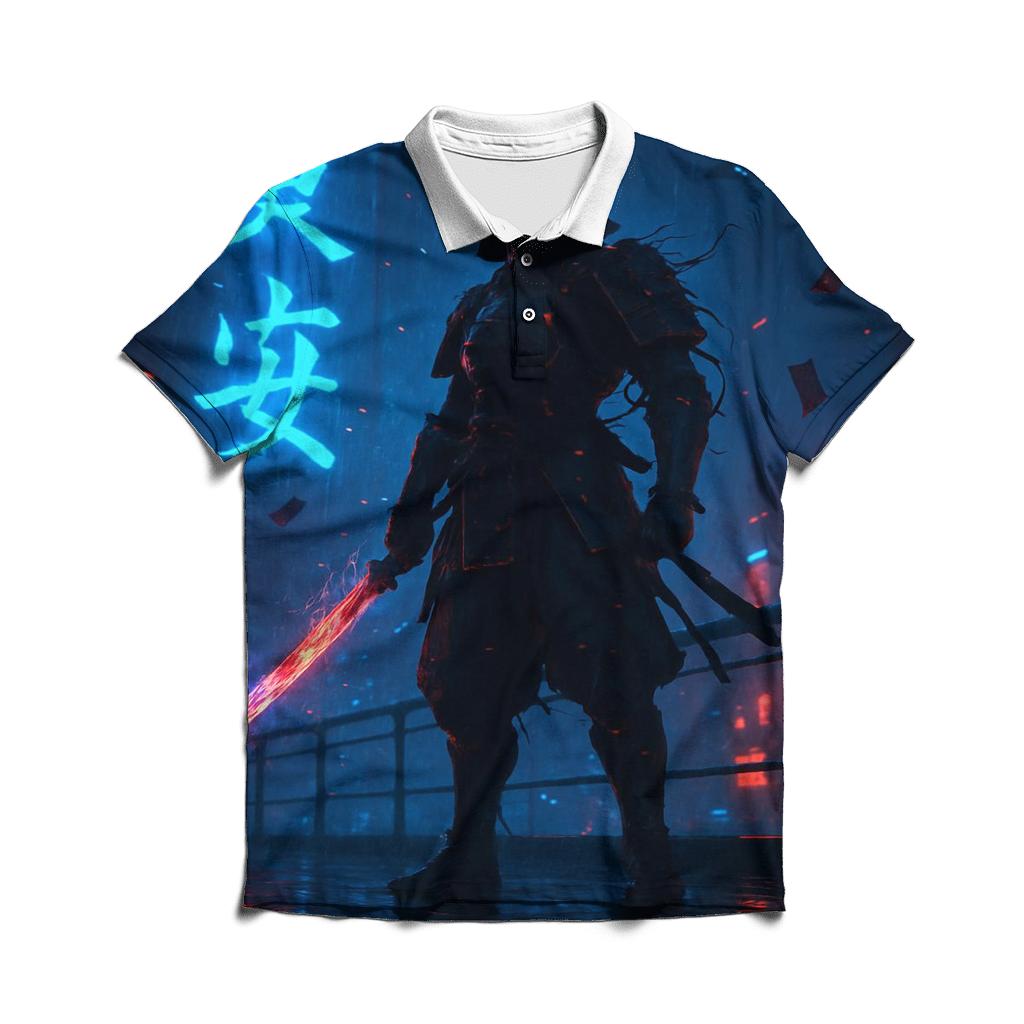 Nebula Street Samurai stylish collar polo tees