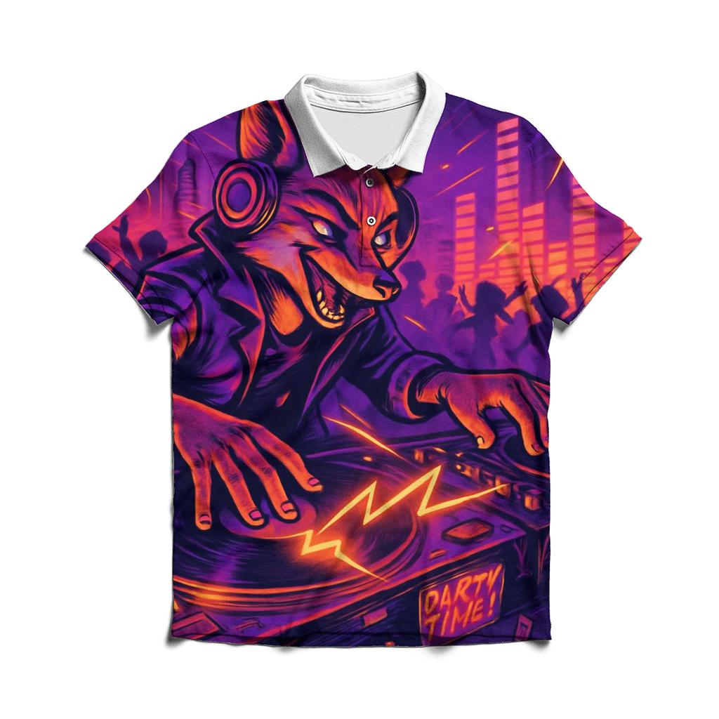 Voltage Vulpine DJ classic pique polos