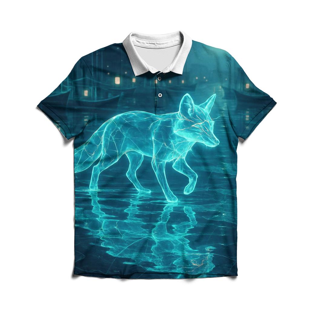 Hologram Harbor Fox designer slim fit polos