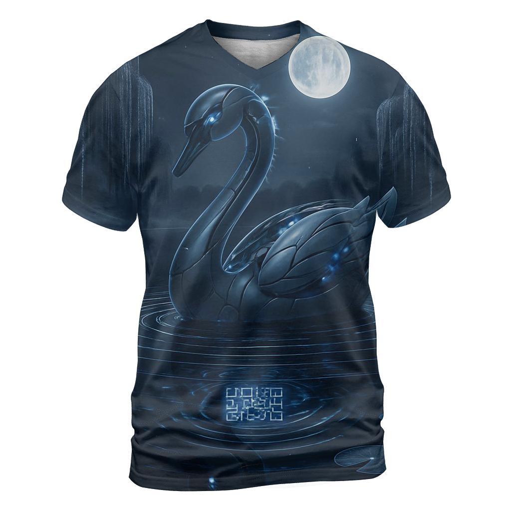 Binary Swan Lake trendy printed shirt styles