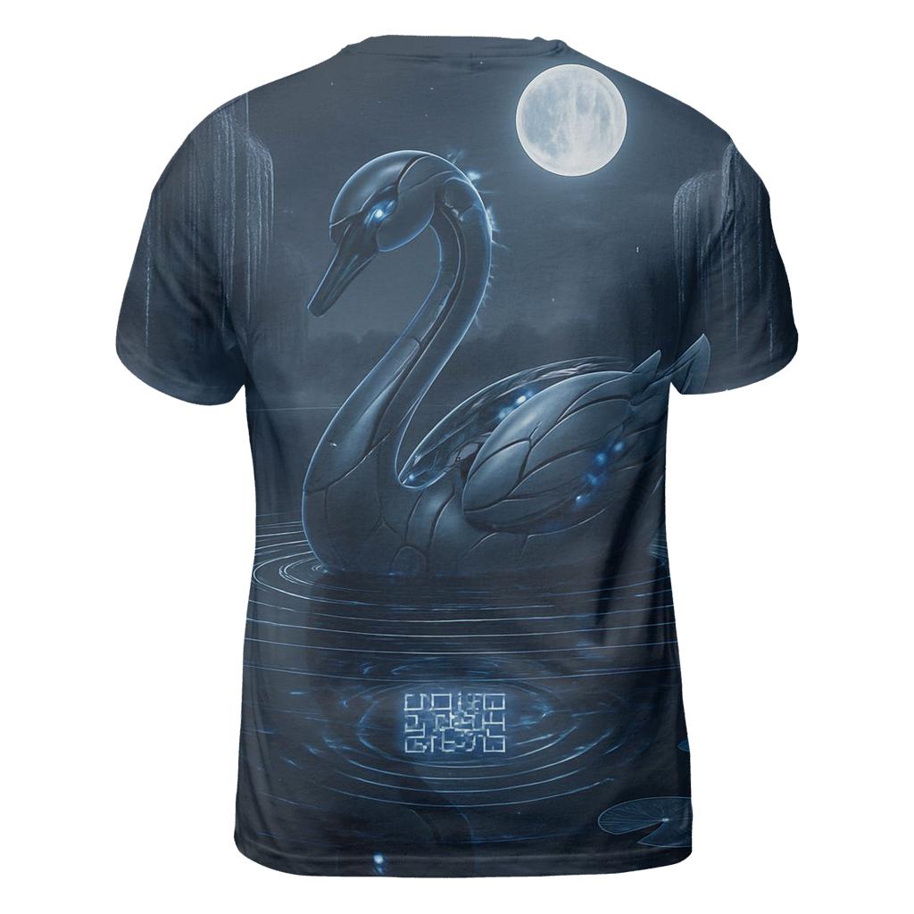 Binary Swan Lake trendy printed shirt styles