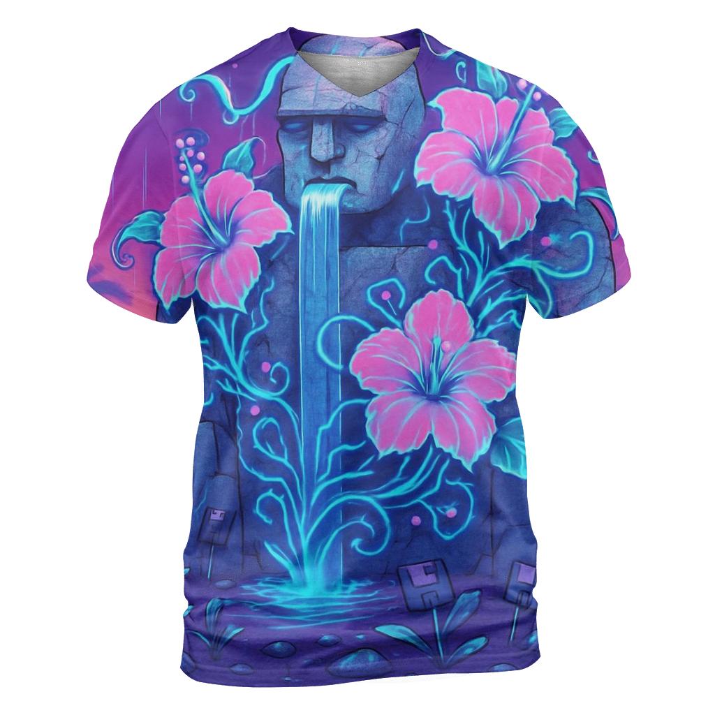 Vaporwave Garden Golem personalized full print shirts